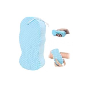 Éponge de Bain Exfoliante en Fiber de Corée - Bleu