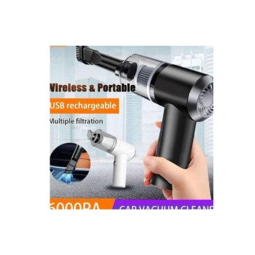 Aspirateur Portable 2 en 1 pour voiture - Noir