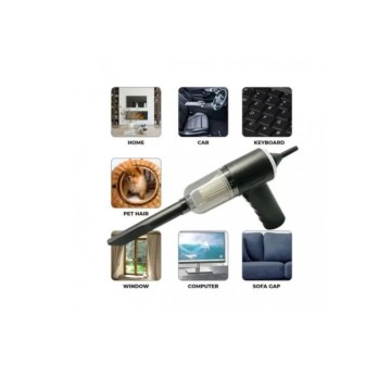 Aspirateur Portable 3 en 1 pour voiture & maison & clavier ordinateur - Noir