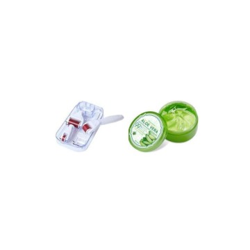 Gel hydratant 99% Aloe Vera 300g & Derma-roller 4 têtes