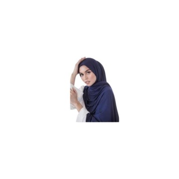 Foulard -Coton Viscose - Bleu Marine