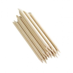 10 Piéces - Deux façon en bois - Des bâtons cuticule