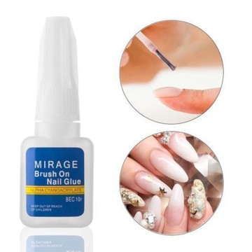 Colle Professionnelle pour faux ongles avec Pinceau