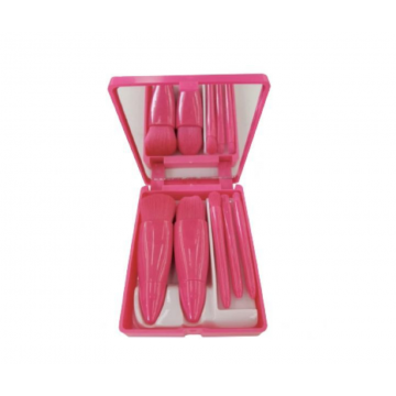 Mini brosse maquillage - rose fushia