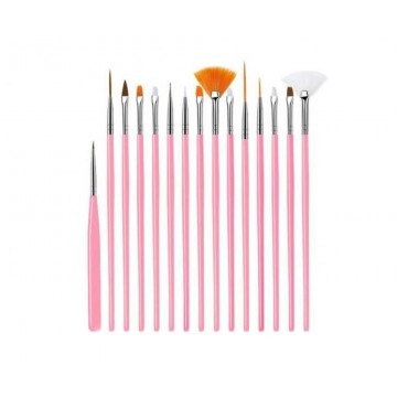 Ensemble d'outils de brosse des ongles - Rose