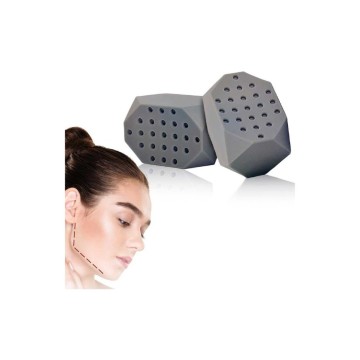 2pcs JawLine exerciseur balle faciale mâchoir Fitness - Gris-Anti-âge