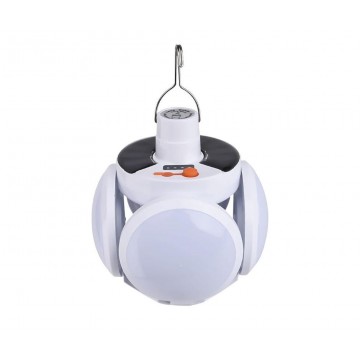 Lampe Solaire LED + Rechargeable Par USB de Camping 5 en 1